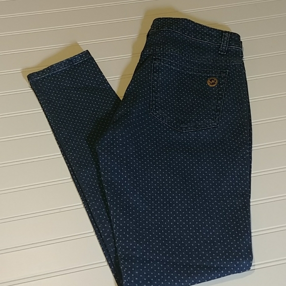 Michael Kors Polka Dot Skinny Jeans - Picture 1 of 12